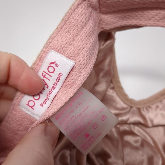 Ponyflo Ponyback Strapback Hat Tan One Size Adjustable Breathable Blank Cotton - Picture 9 of 9